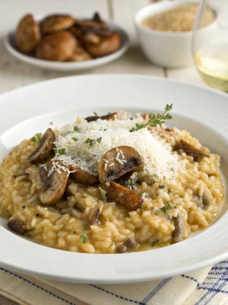Wild Mushroom Risotto with Parmesan