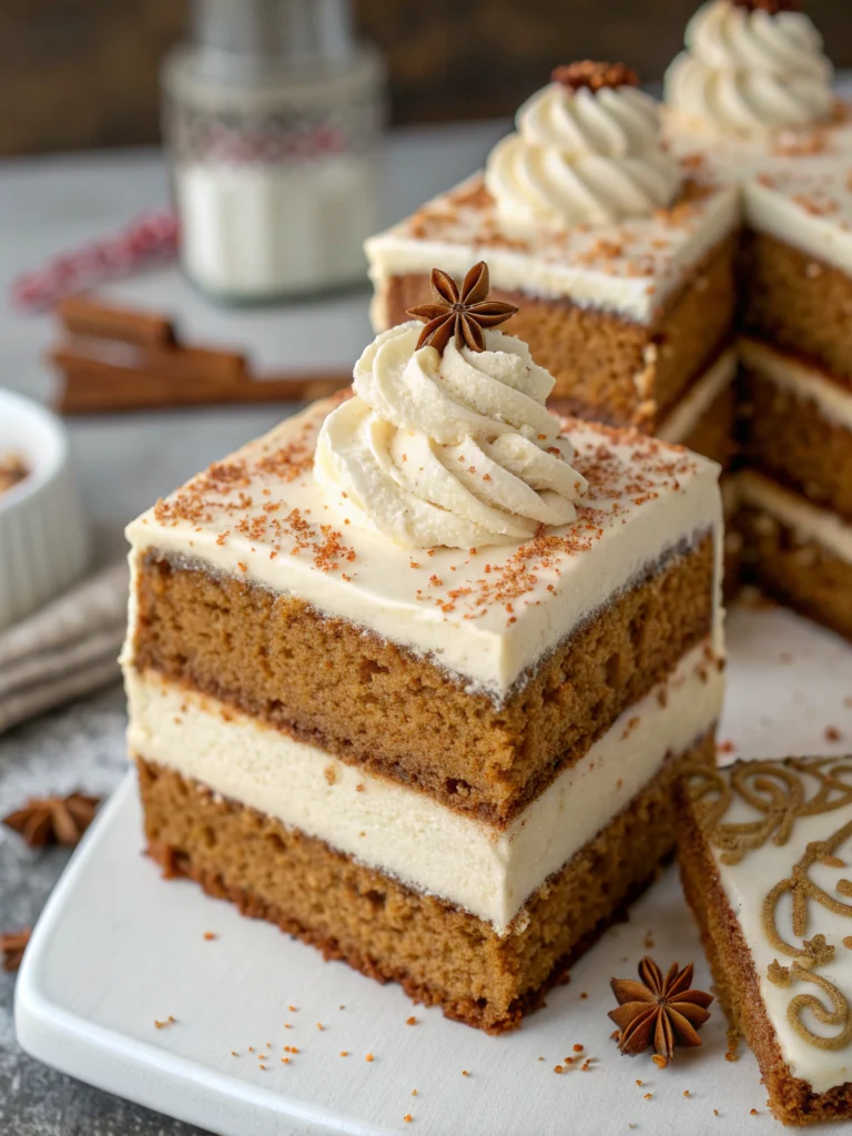 Gingerbread Layer Cake with Cream Cheese Frosting