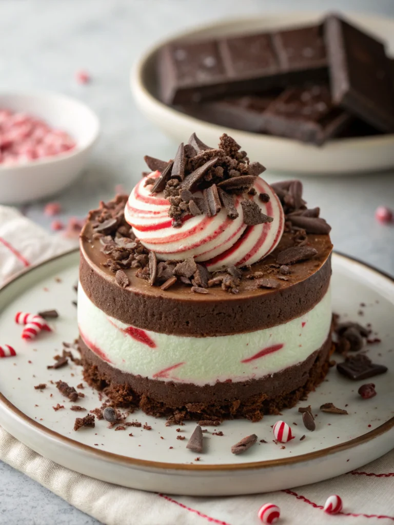 Chocolate Peppermint Mousse Cake Chocolate Peppermint Mousse Cake