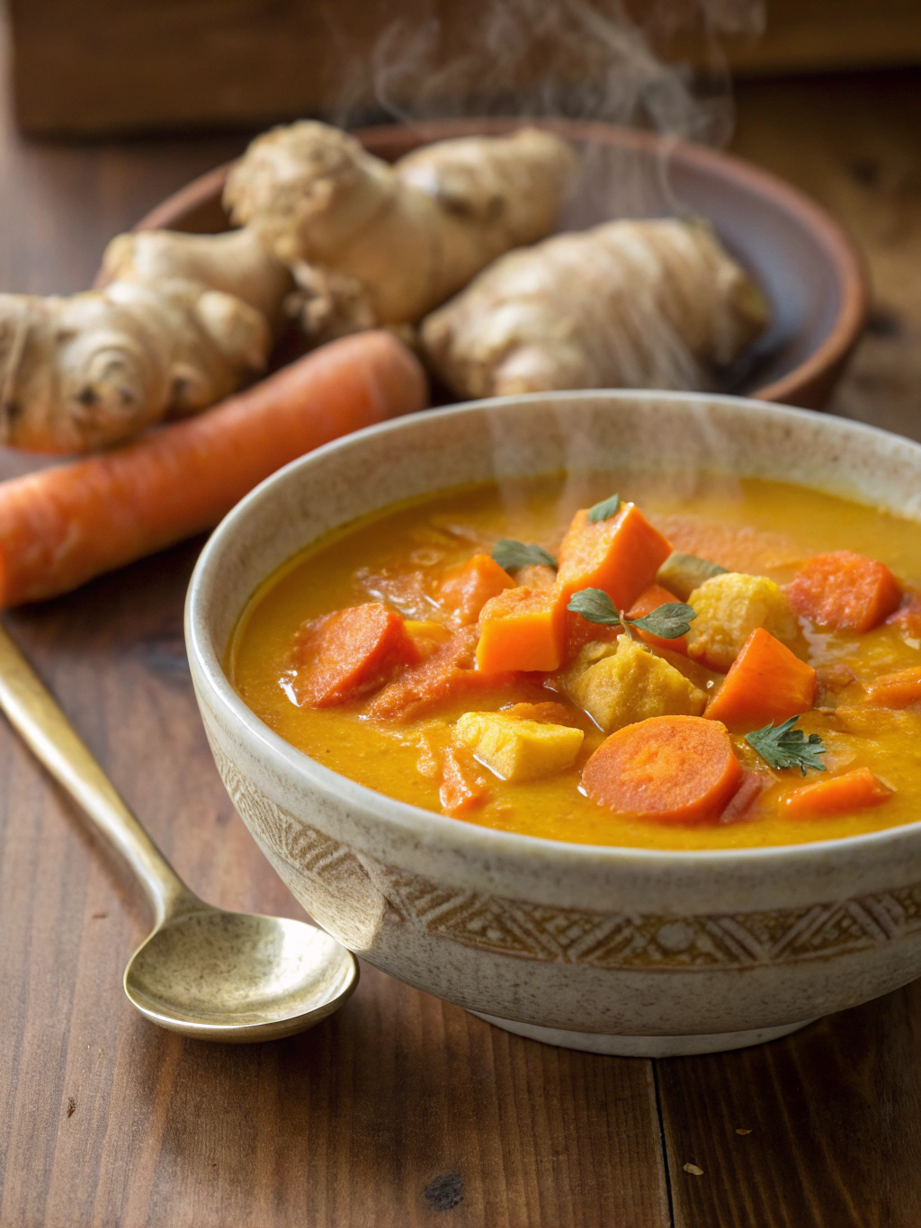 Turmeric Ginger Carrot Soup