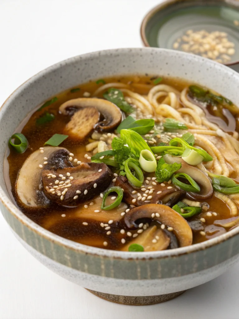 Miso Mushroom Ramen Soup Miso Mushroom Ramen Soup