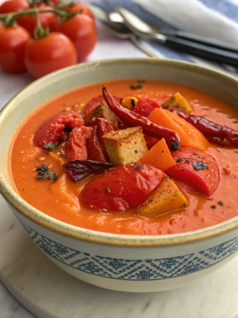 Roasted Red Pepper & Tomato Soup