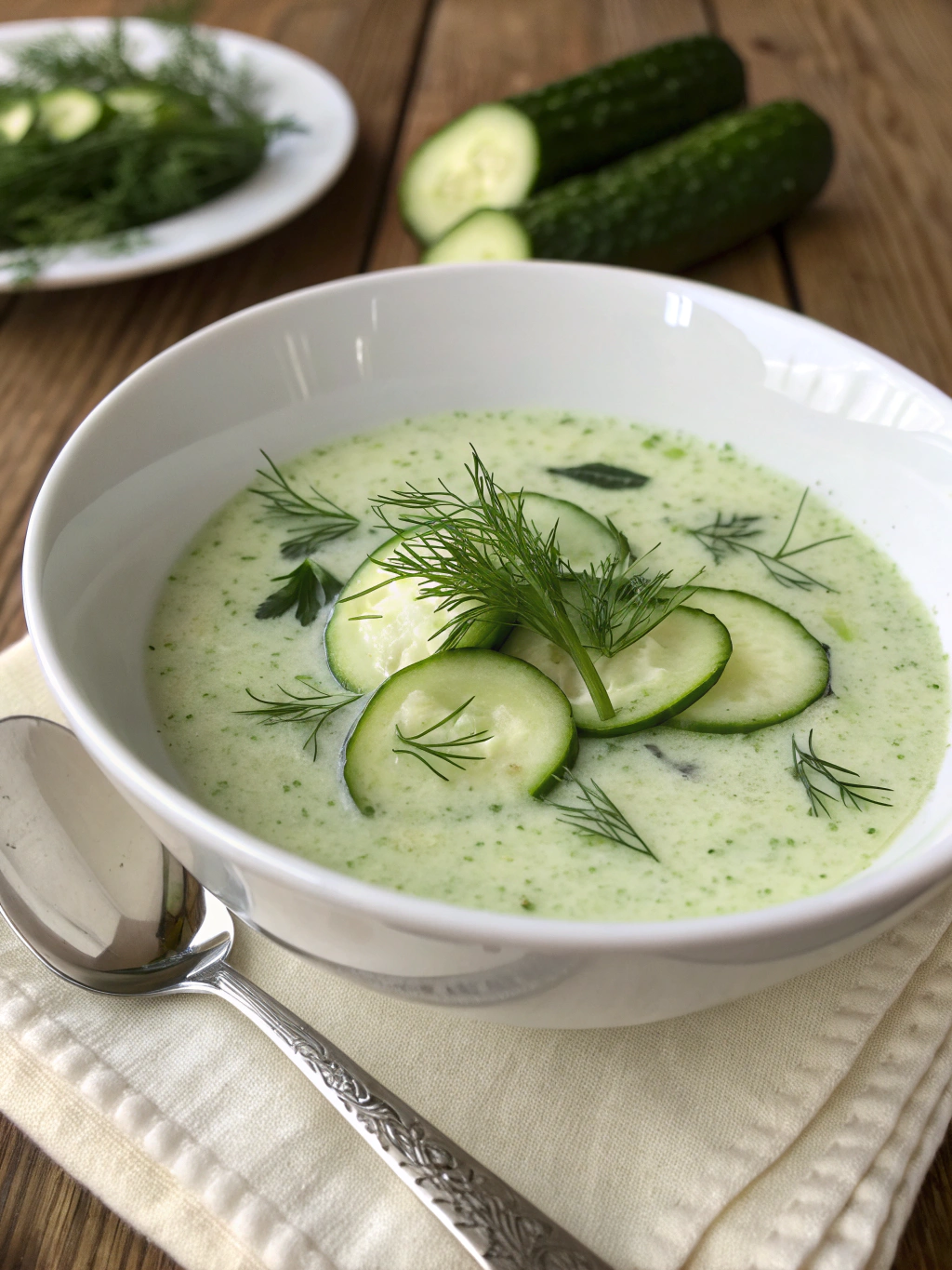 Chilled Cucumber Dill Soup