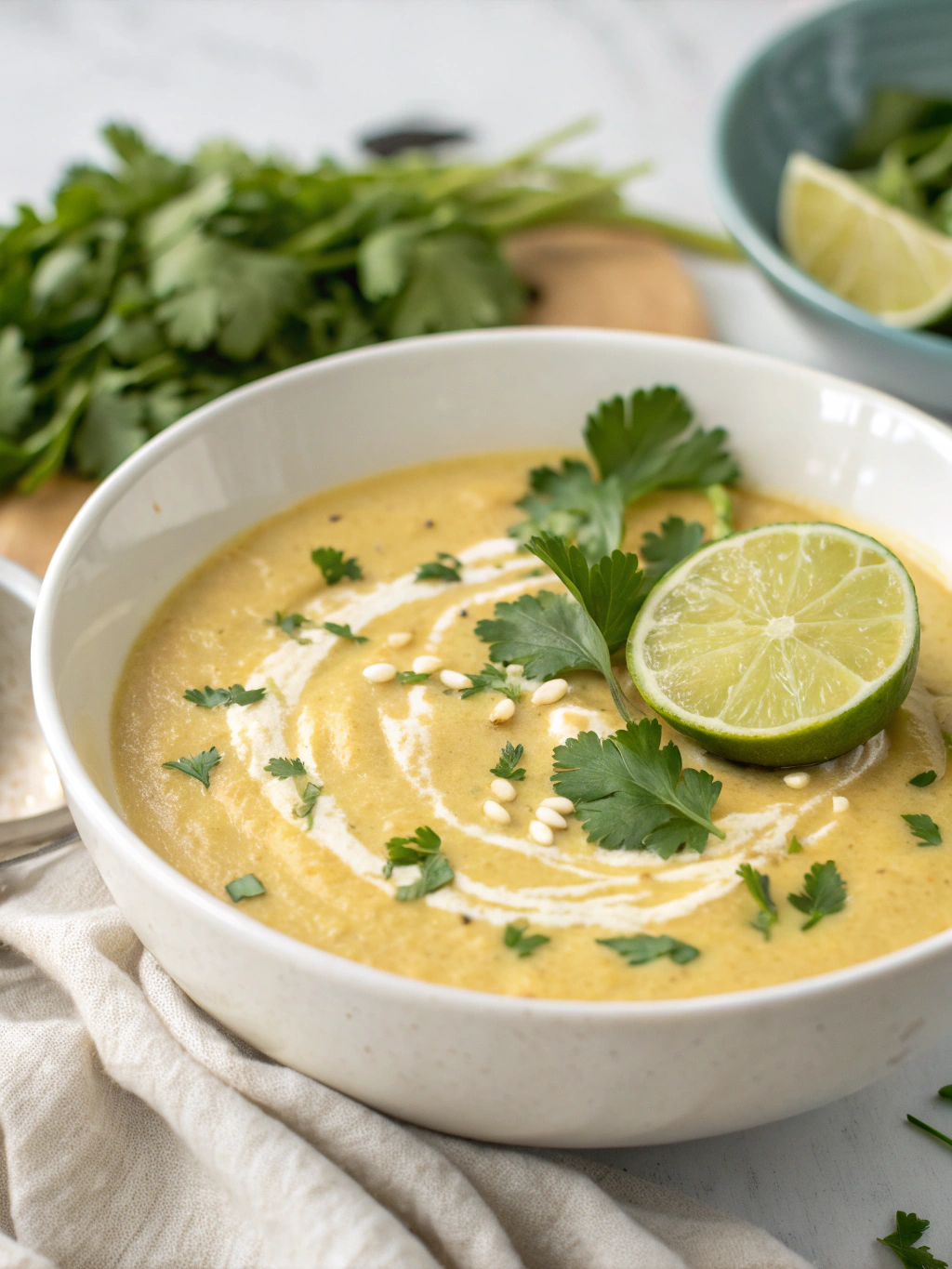 Creamy Cauliflower Coconut Soup