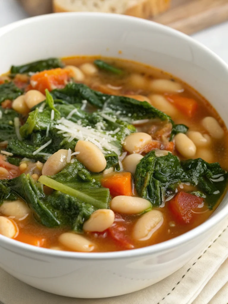 Spinach White Bean Minestrone