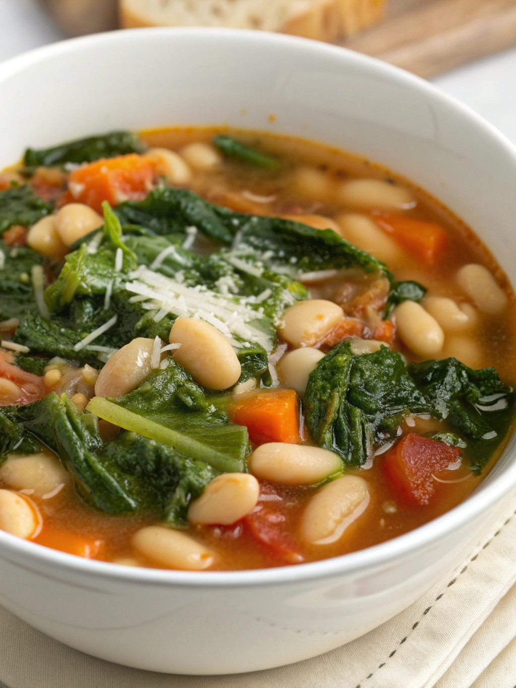 Spinach White Bean Minestrone