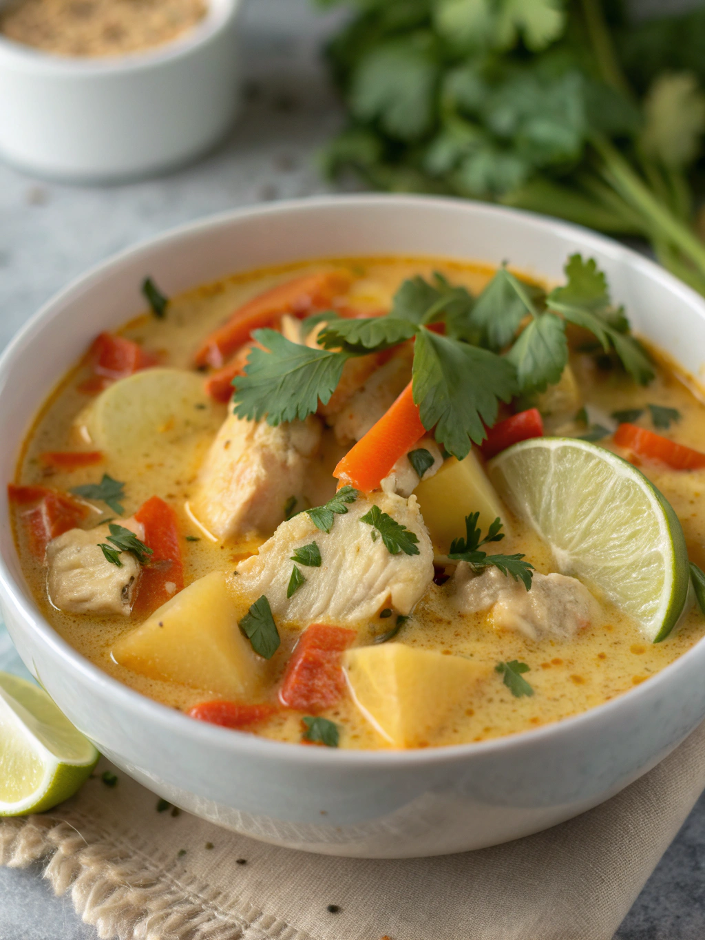Thai Coconut Curry Soup