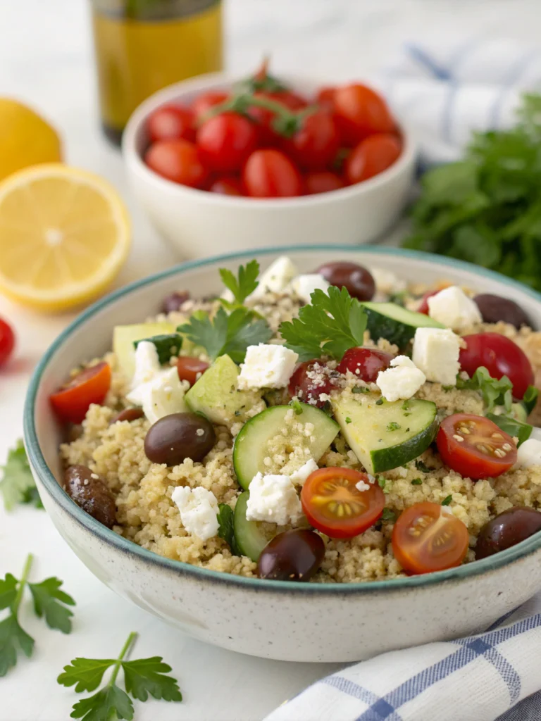 Mediterranean Quinoa Salad with Feta
