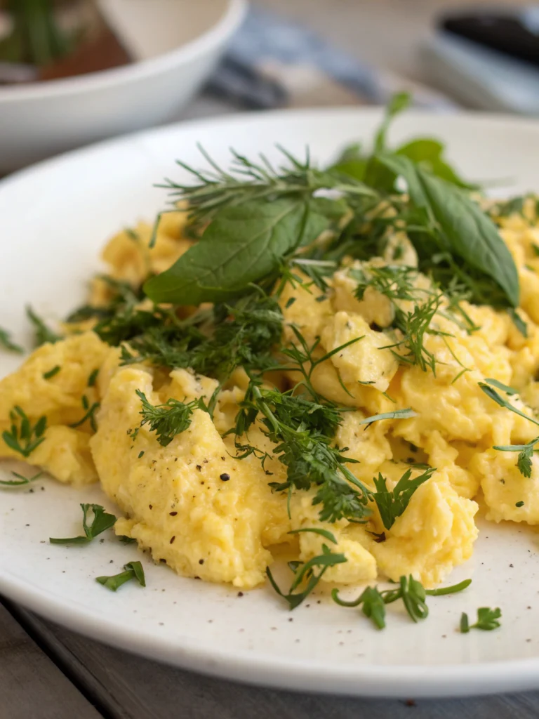Thermomix Scrambled Eggs with Herbs
