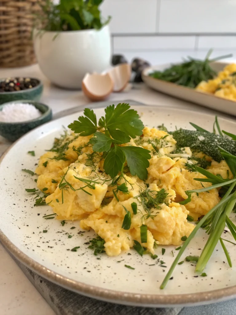 Thermomix Scrambled Eggs with Herbs