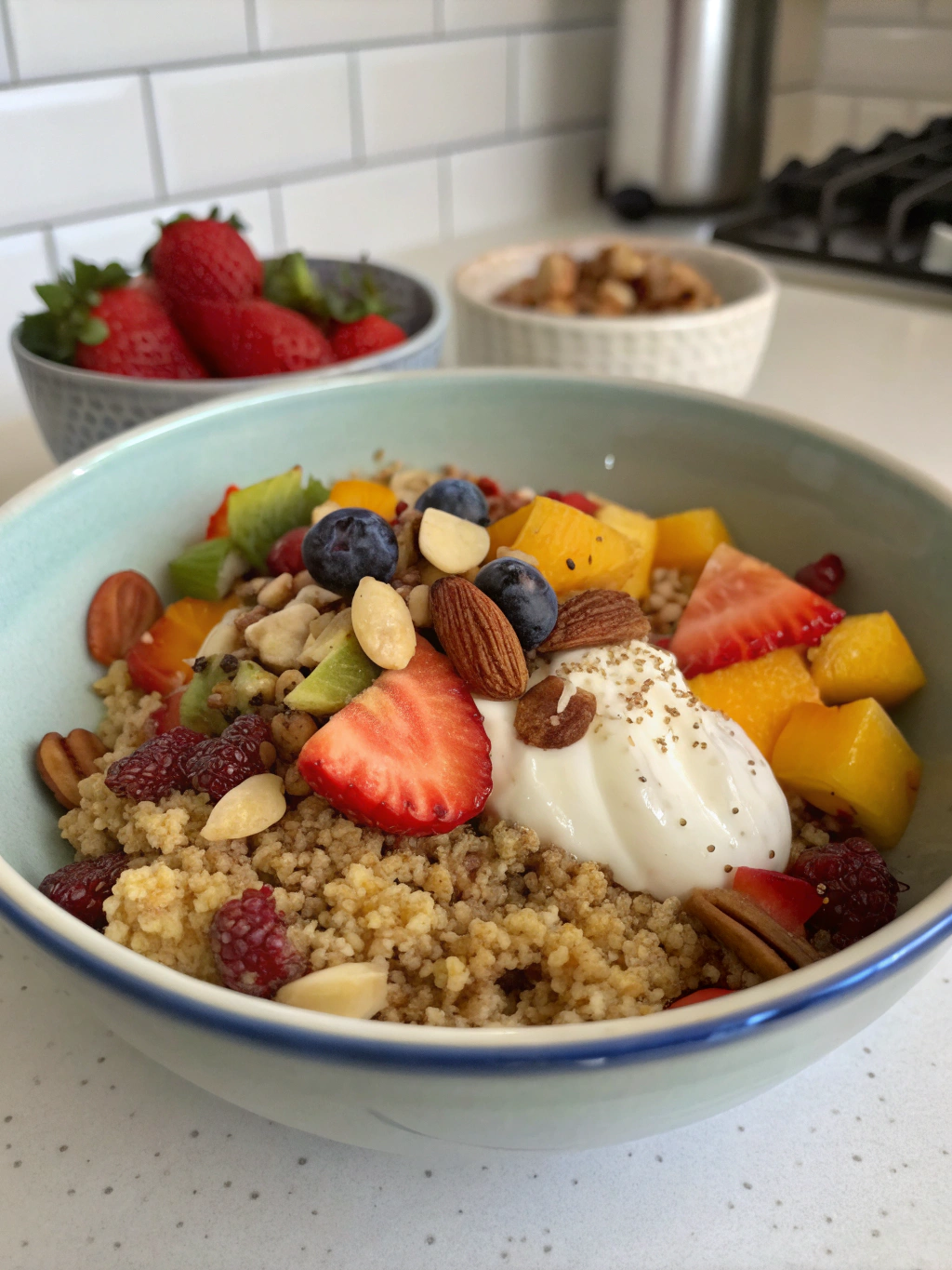 Thermomix Breakfast Quinoa Bowl