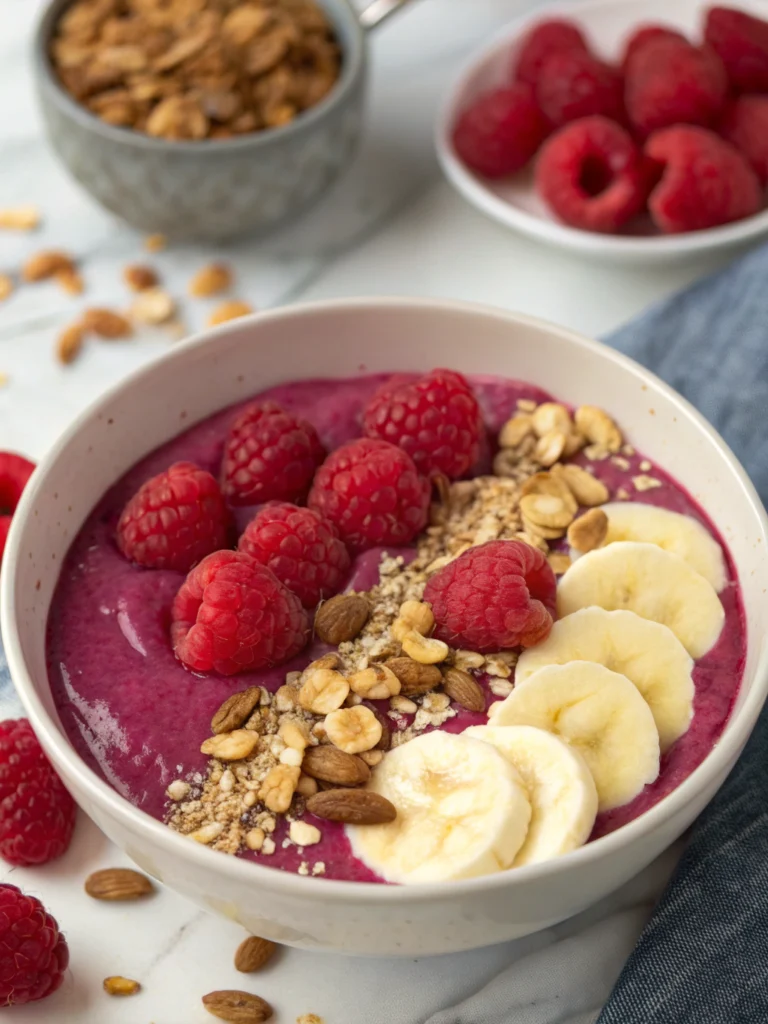 Thermomix Raspberry Smoothie Bowl