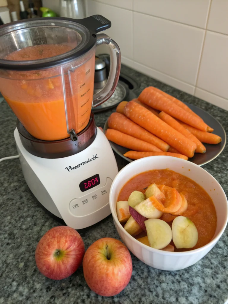 Thermomix Carrot Apple Juice
