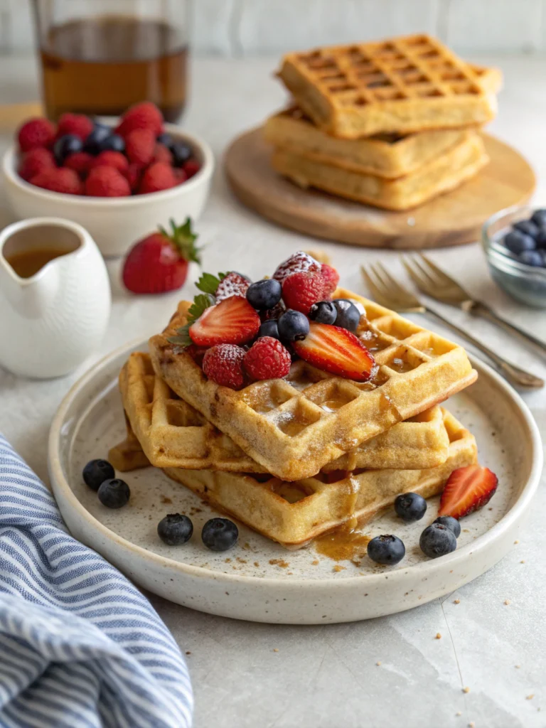 Thermomix Oat Flour Waffles Thermomix Oat Flour Waffles