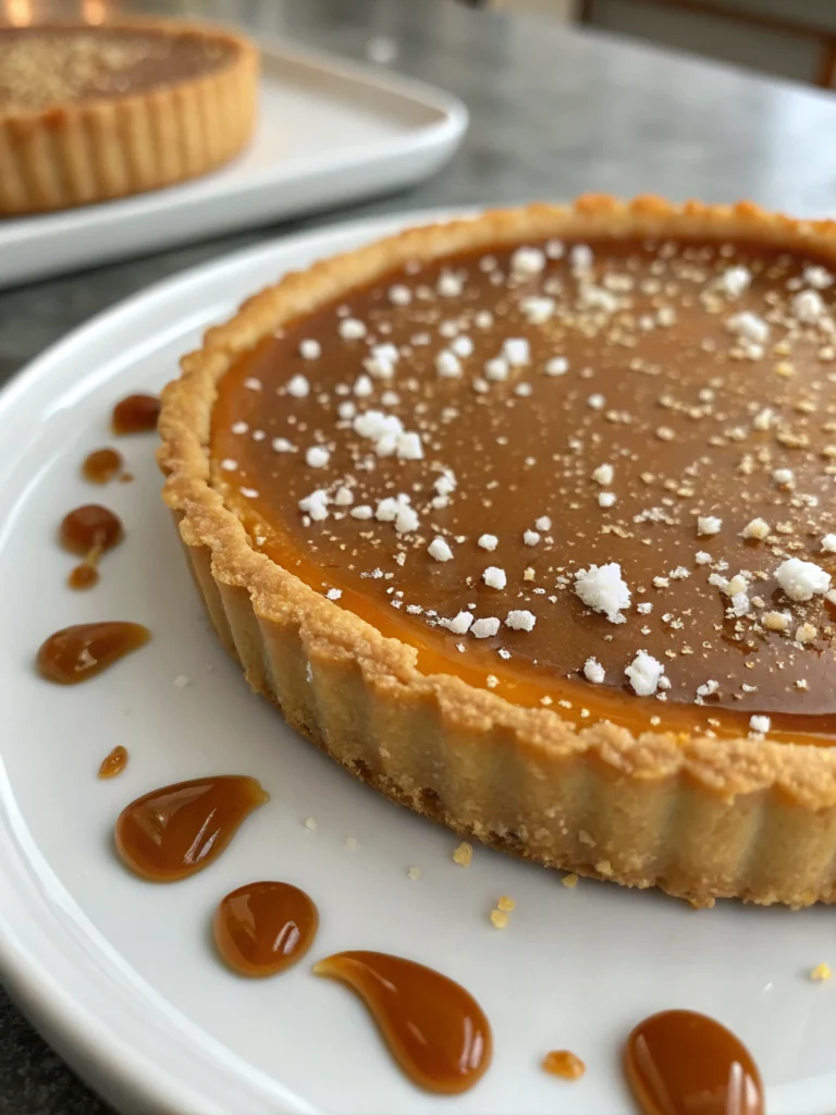 Salted Caramel Tart with Sea Salt Crunch Salted Caramel Tart with Sea Salt Crunch