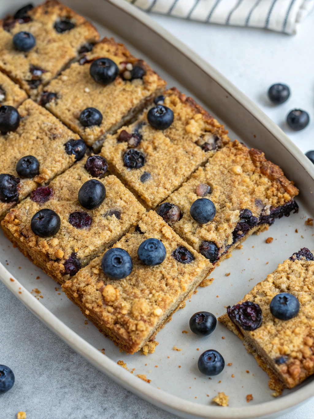 Thermomix Blueberry Breakfast Bars