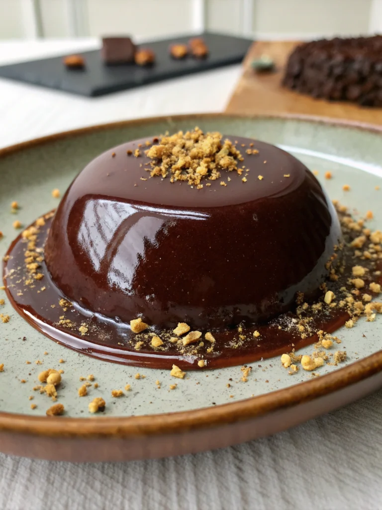 Dark Chocolate Ganache Dome Dark Chocolate Ganache Dome