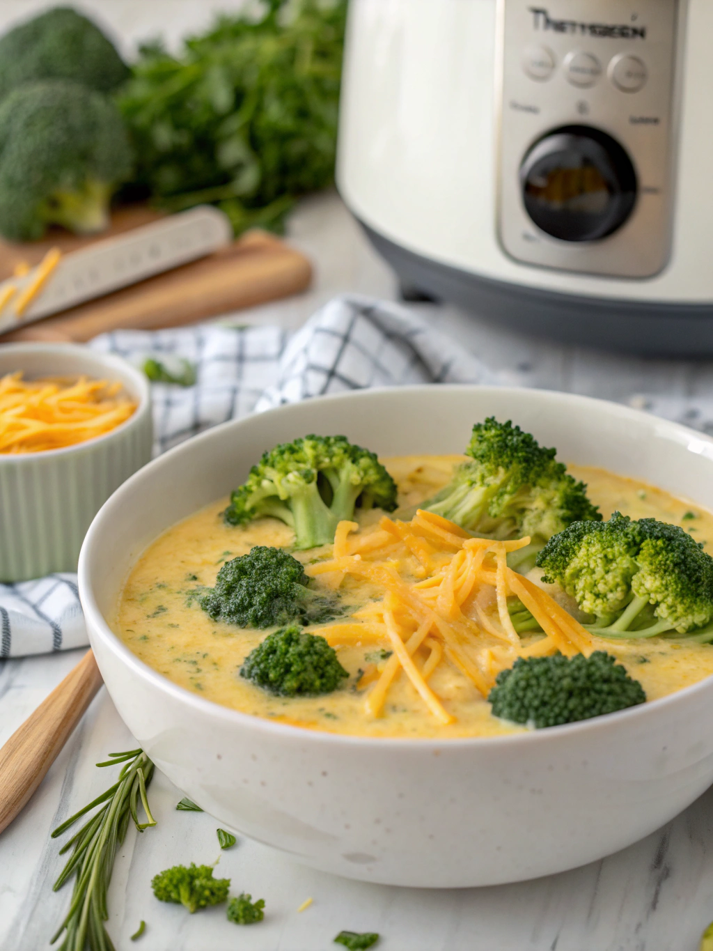 Thermomix Broccoli Cheddar Soup
