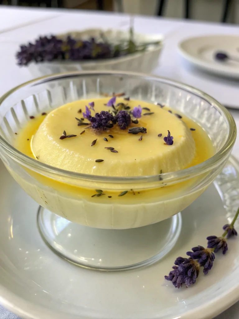 Lemon Lavender Panna Cotta Lemon Lavender Panna Cotta