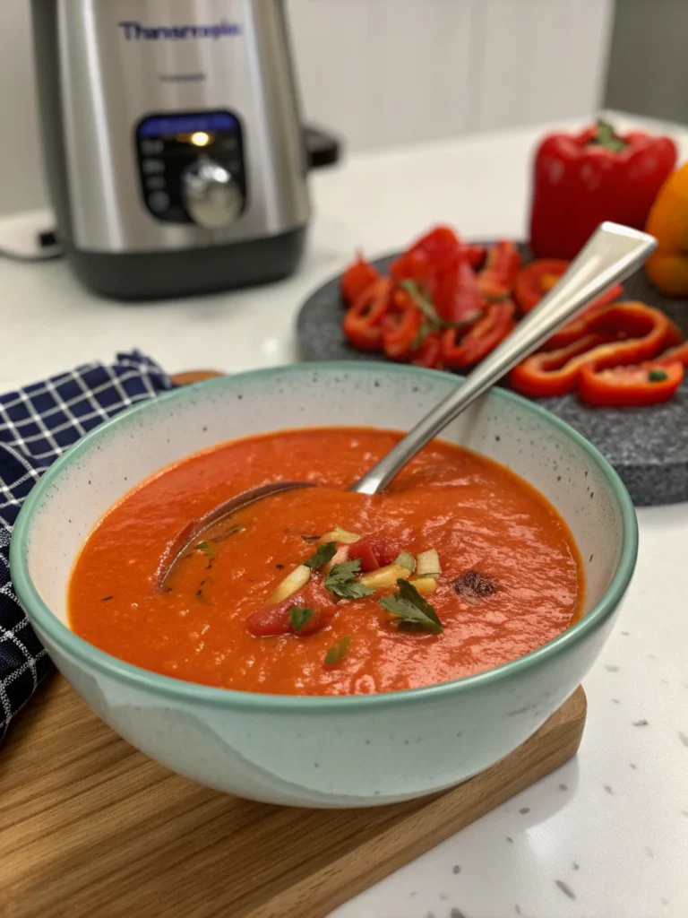 Thermomix Roasted Red Pepper Soup Thermomix Roasted Red Pepper Soup
