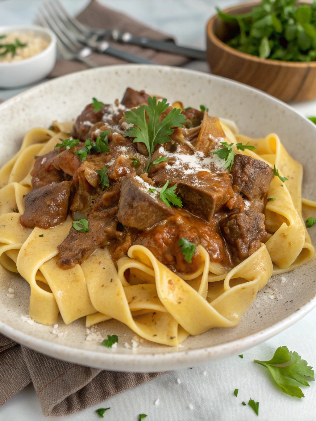 Thermomix Beef Stroganoff
