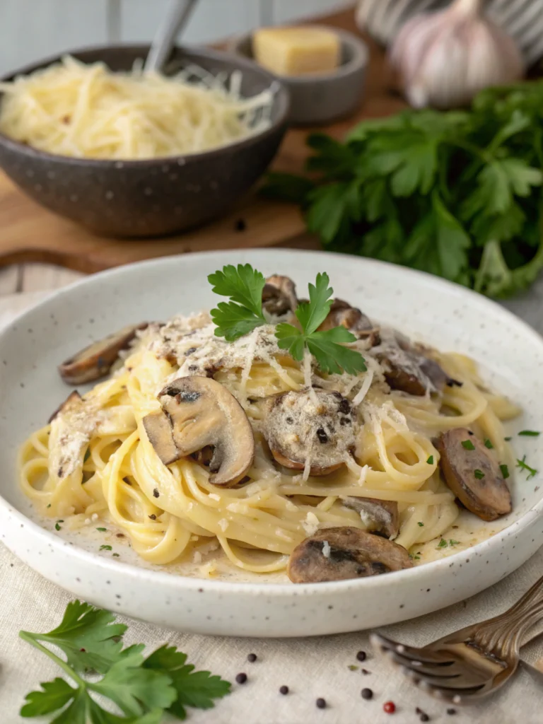 Thermomix Mushroom Carbonara