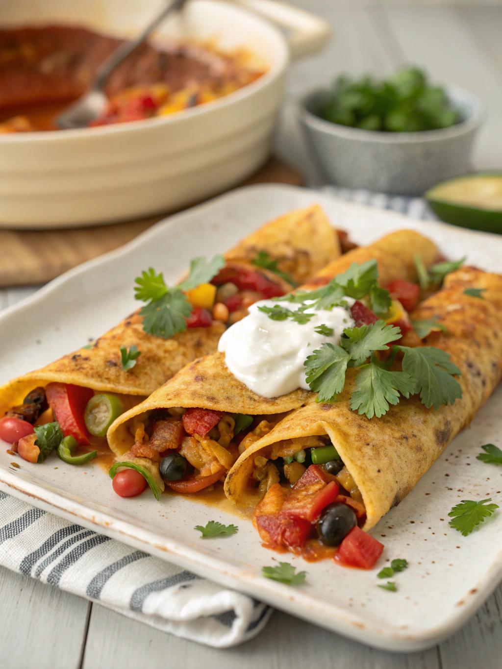 Thermomix Veggie Enchiladas