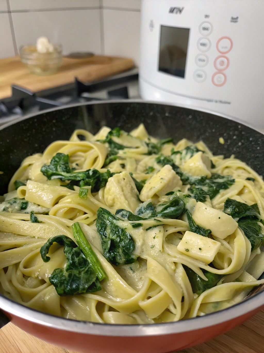 Thermomix Spinach Artichoke Pasta
