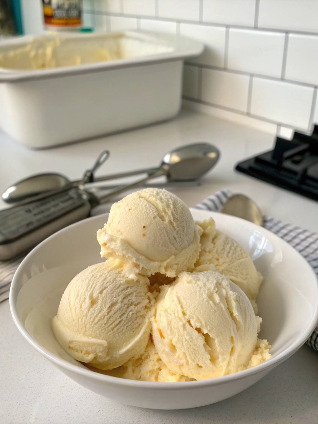 Thermomix Vanilla Ice Cream