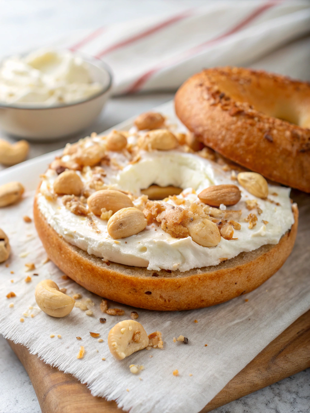Vegan Bagel with Cashew Cream