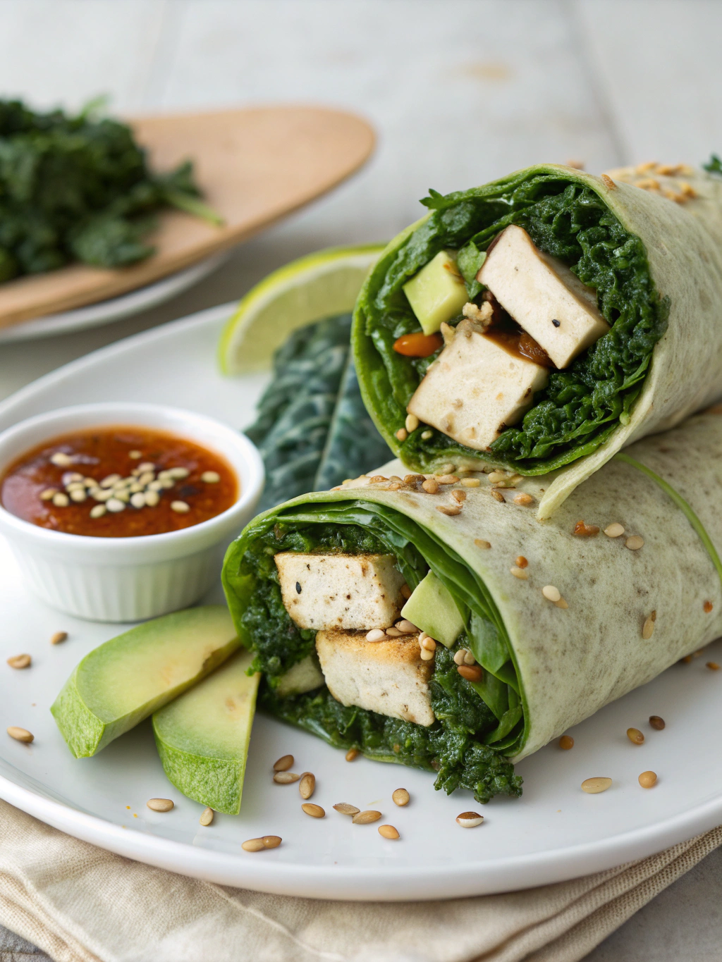 Tofu & Kale Breakfast Wrap