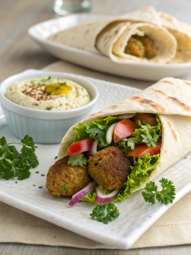 Falafel Wrap with Hummus