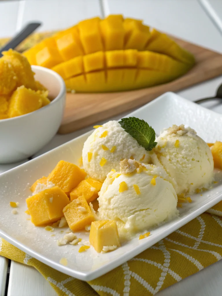 Mango Coconut Sorbet Mango Coconut Sorbet