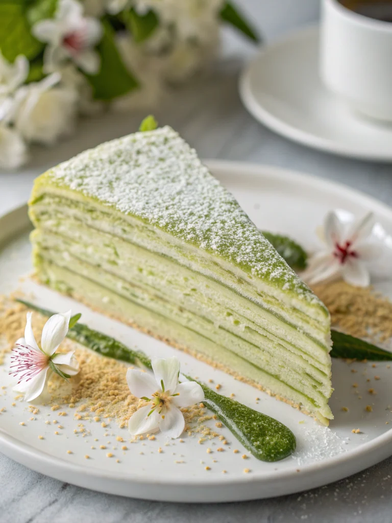 Matcha Mille Crepe Cake Matcha Mille Crepe Cake