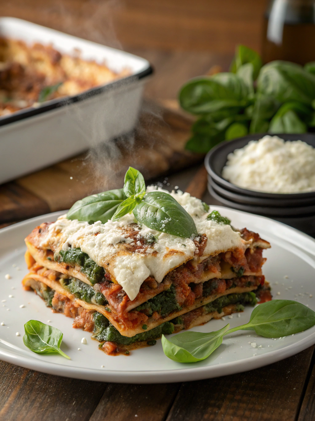 Vegetarian Lasagna with Spinach and Ricotta