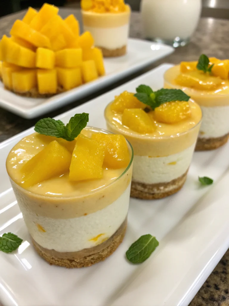 Mango Cheesecake Mousse Cups Mango Cheesecake Mousse Cups