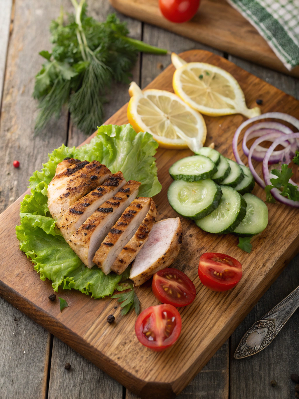 Grilled chicken lunch ingredients