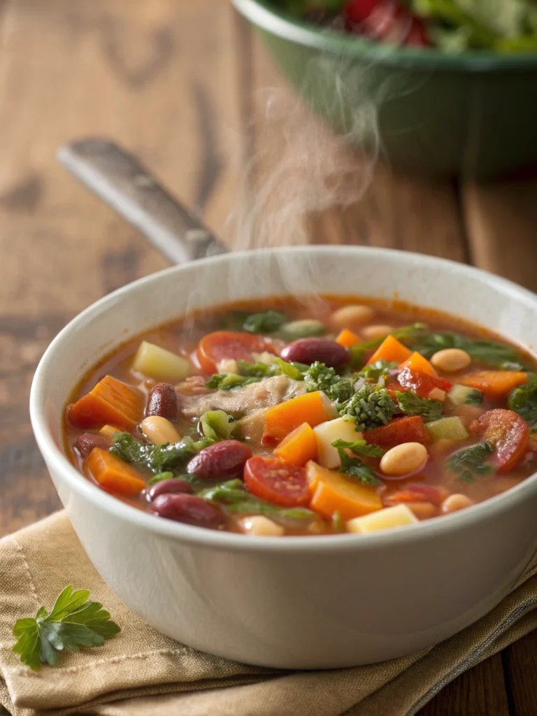 minestrone soup Italian lunch