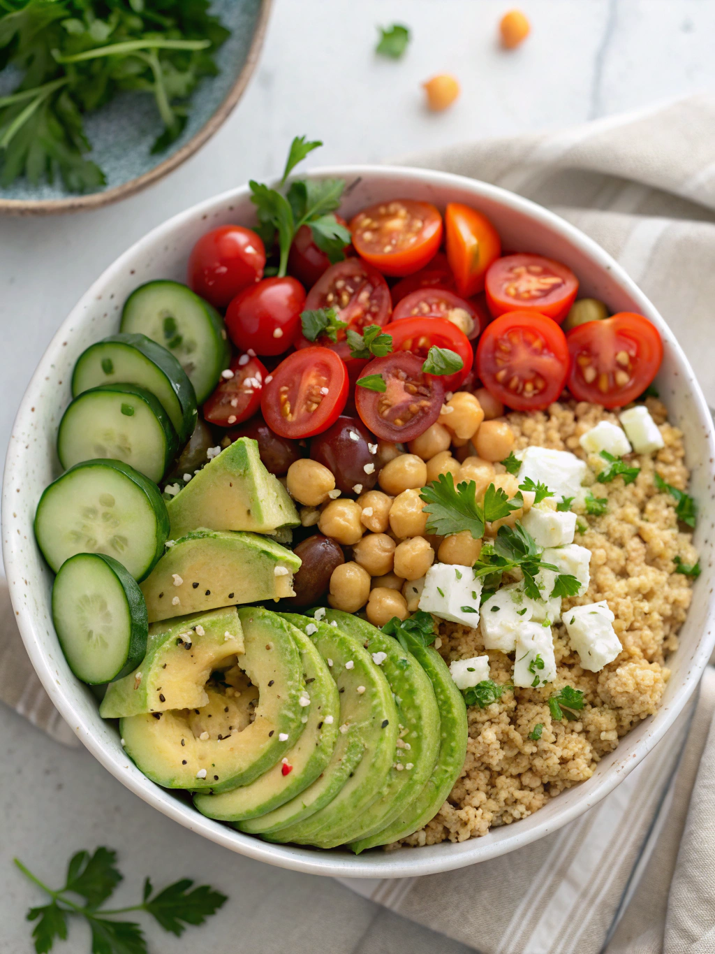 Quinoa Salad Lunch Bowl Ingredients