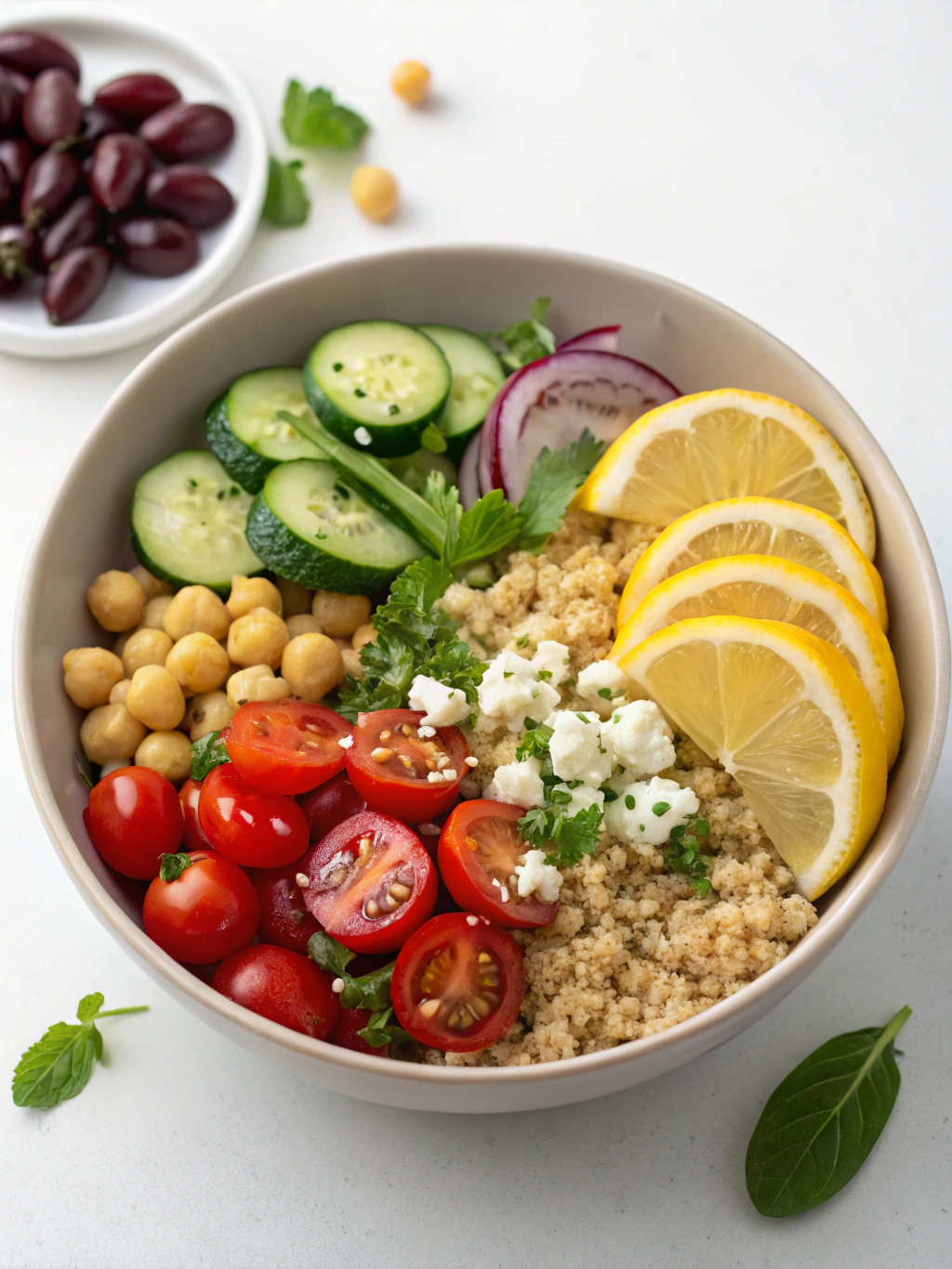quinoa salad lunch bowl