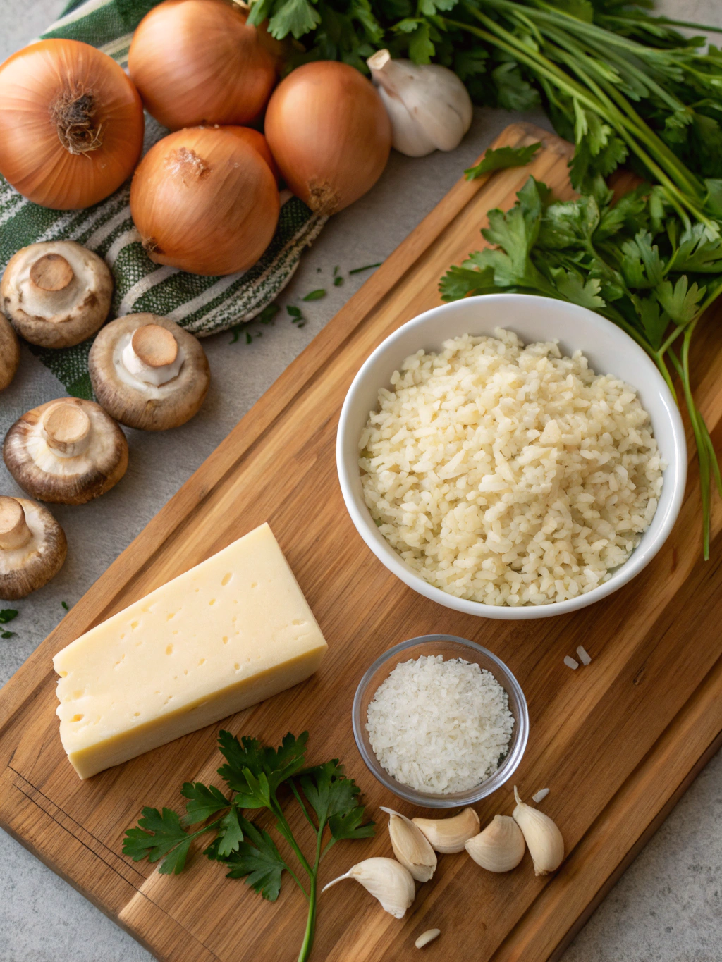 Risotto Italian Lunch Dish Ingredients