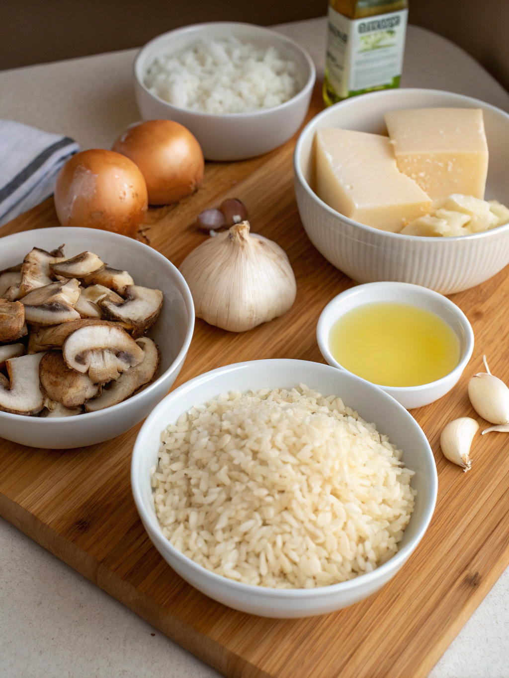 Risotto for lunch ingredients