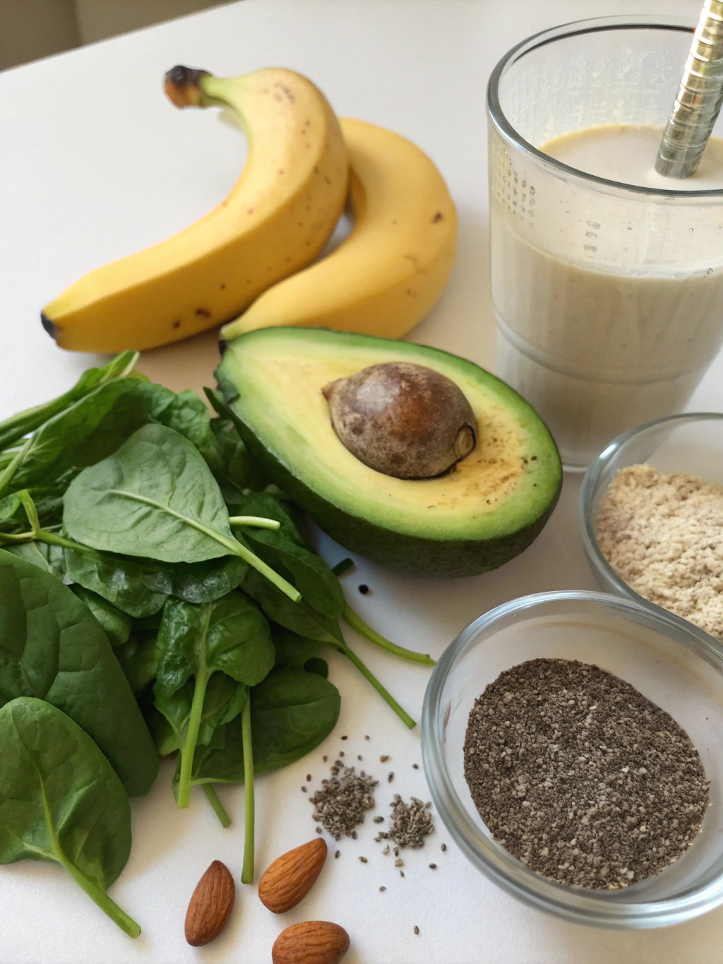 Avocado Energy Smoothie ingredients