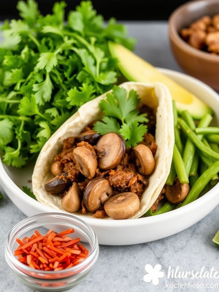 BBQ Pulled Mushroom Tacos ingredients