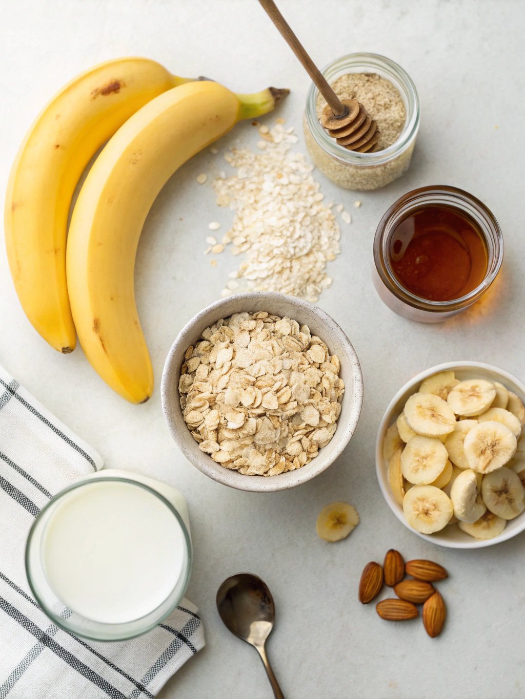 Banana Oat Smoothie Ingredients