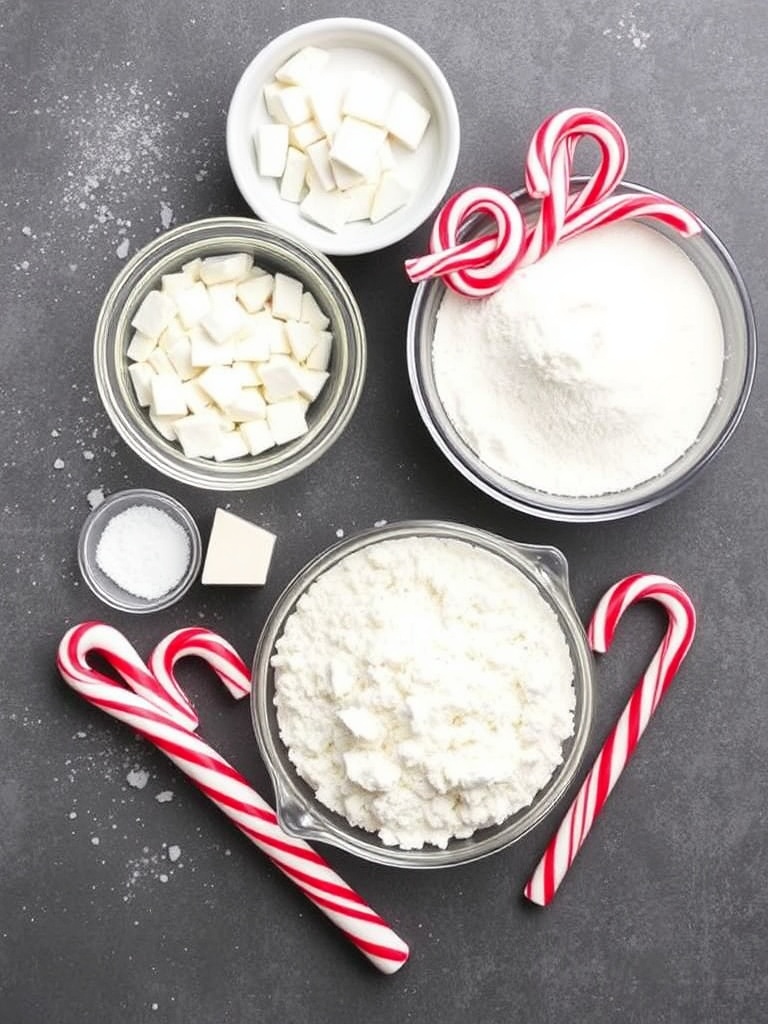 Candy Cane Christmas Cookies ingredients