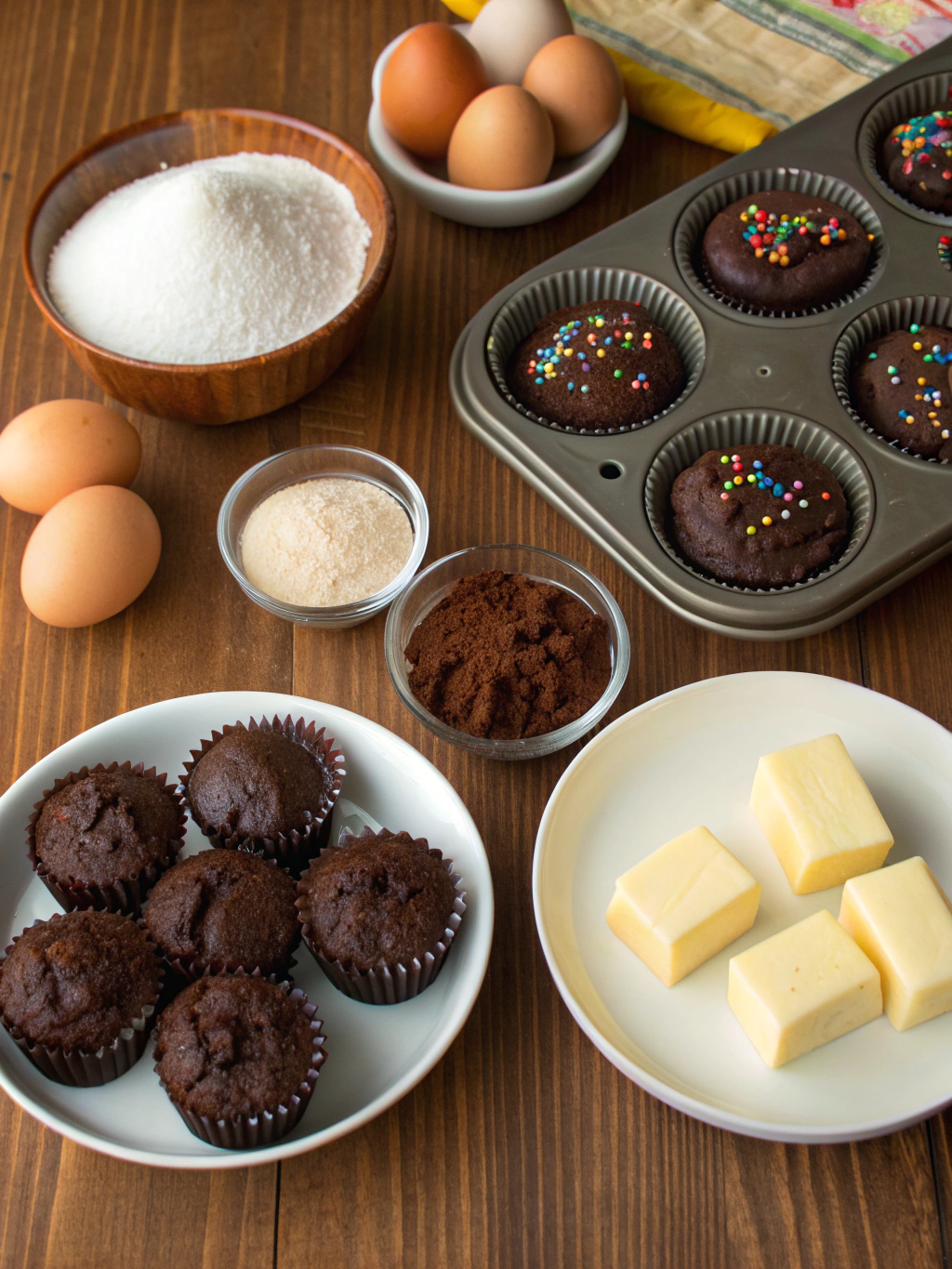 Chocolate Cupcake Brownies ingredients