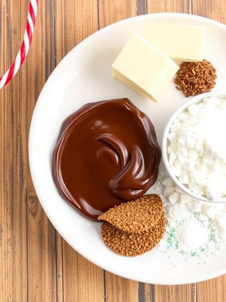 Chocolate Dipped Christmas Cookies ingredients