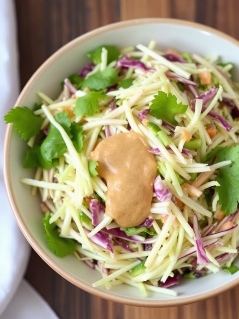 Crunchy Asian Slaw with Peanut Dressing ingredients