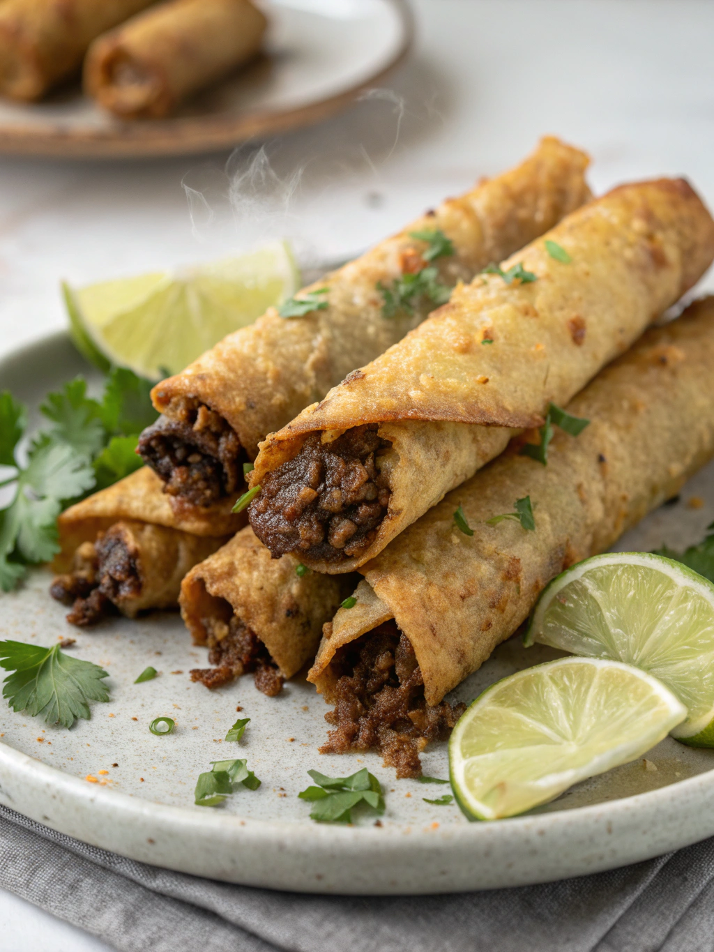Crunchy Beef-Filled Taquitosingredients